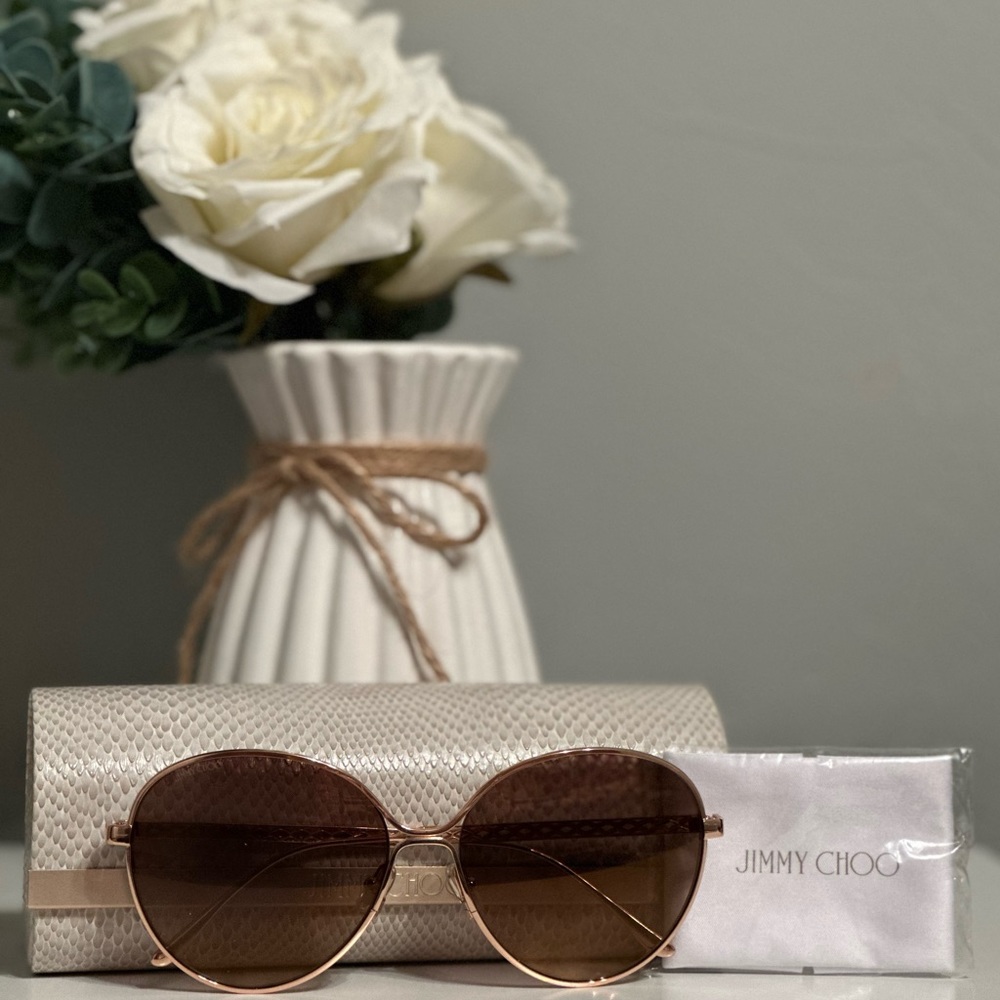 Jimmy Choo Rose Gold Sunglasses